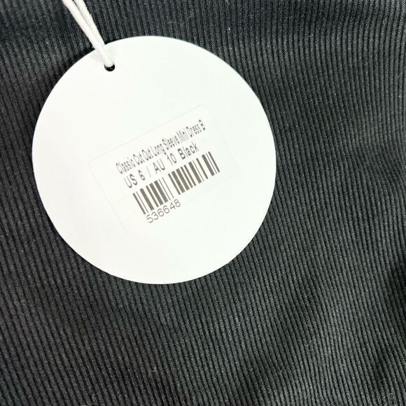 Princess Polly Mini Dress Womens Black US 6 Classic Cut-out Long Sleeve NWT - Picture 6 of 11